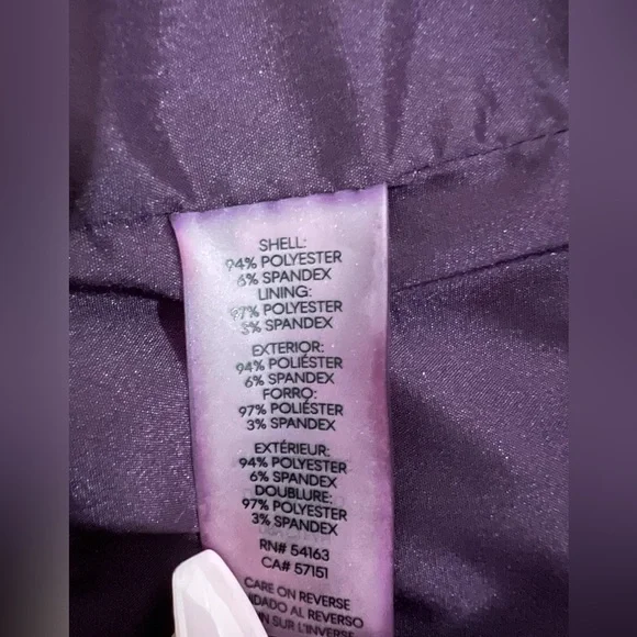 Calvin Klein Open Front Burgundy Blazer Size 6 - Picture 5 of 7